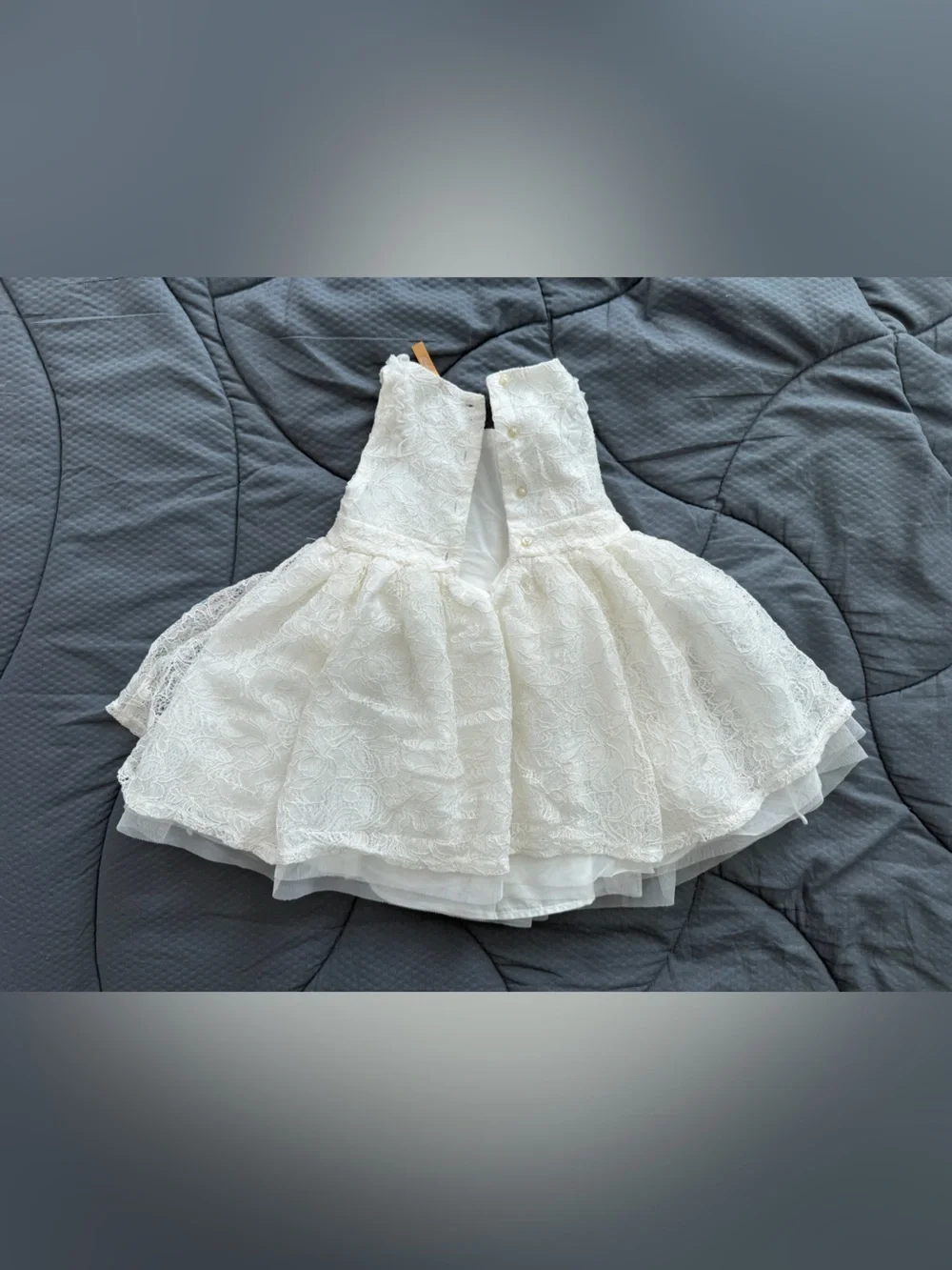 ORCHESTRA Baby girl 12M/74 cm Ivory Lace Tulle Formal Dress - like new!